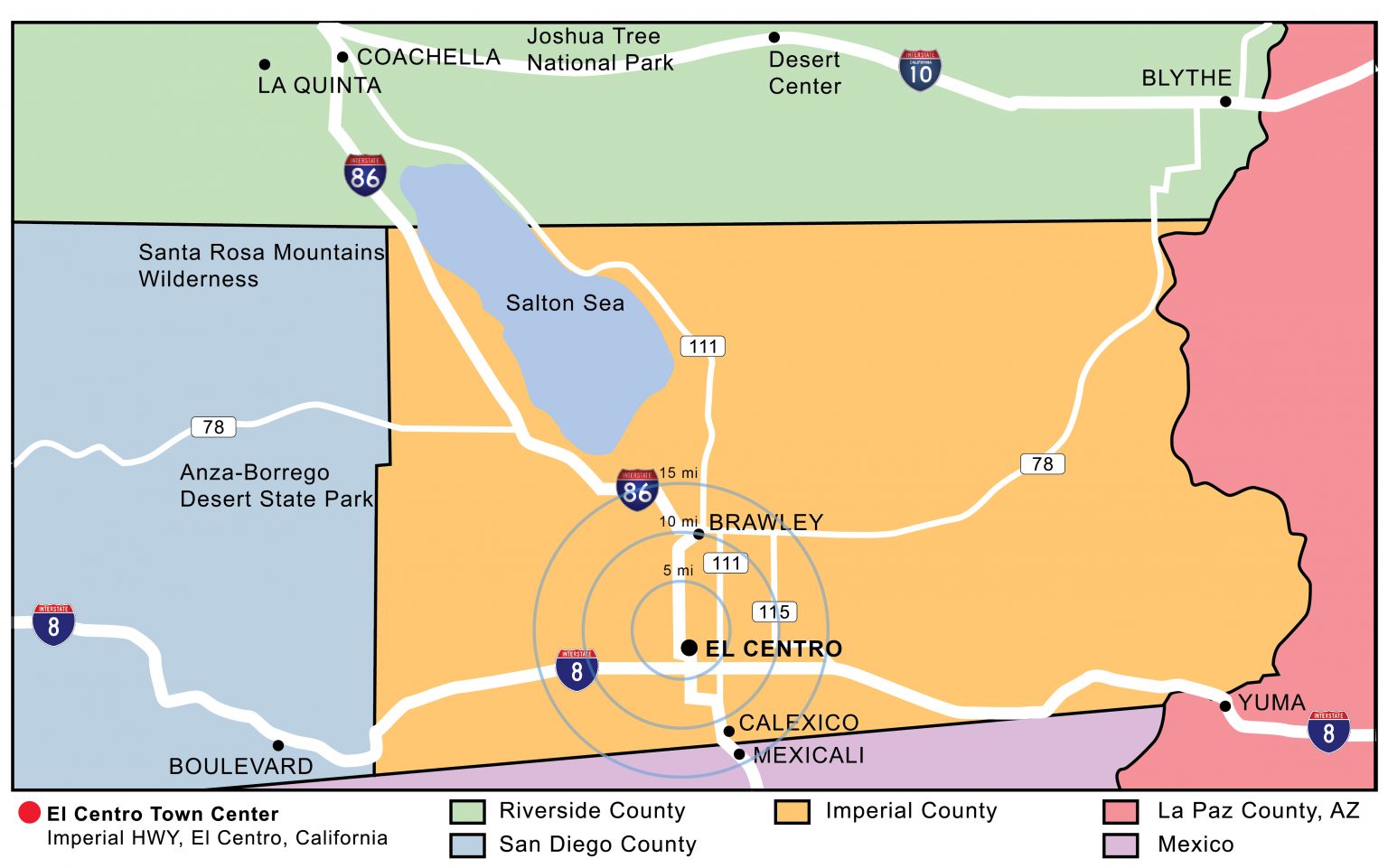 demographics EL CENTRO TOWN CENTER II